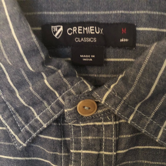 Men’s Denim Cremieux Short Sleeve Button Up Shirt - Picture 5 of 5